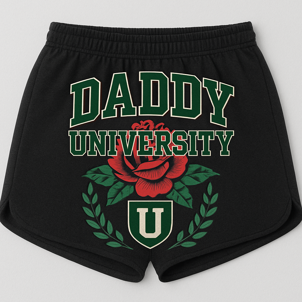 Daddy University Booty Shorts